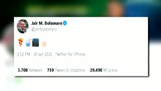 Sin vacuna, Bolsonaro abocado a comer en la calle en su visita a Nueva York