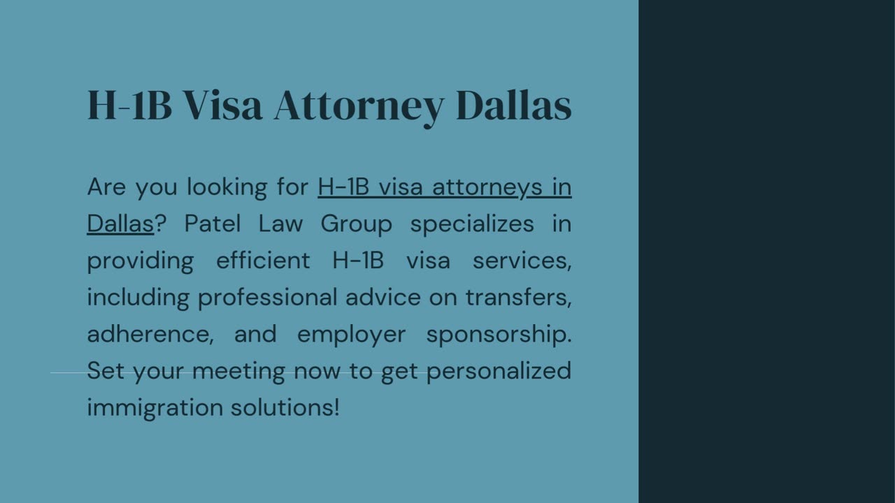 H-1B Visa Attorney Dallas