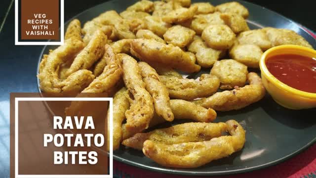 Rava Potato Bites | Instant Suji Potato Bites| snacks | Indian snacks