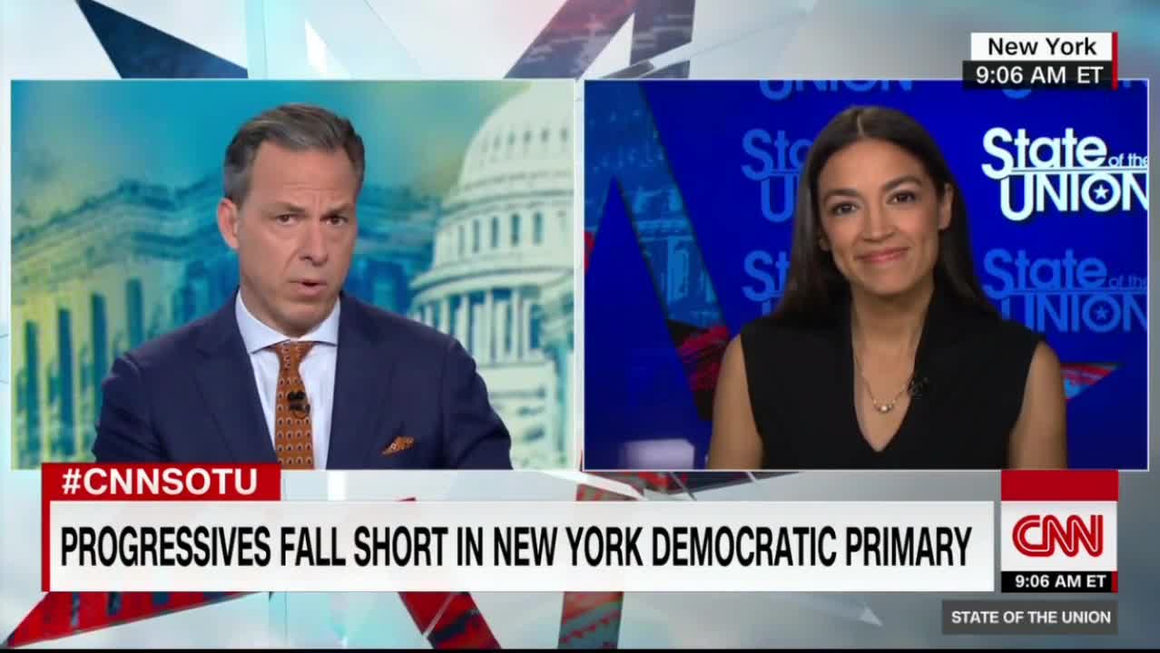 Ocasio-Cortez repeatedly dodges Jake Tapper on funding $40 trillion platform