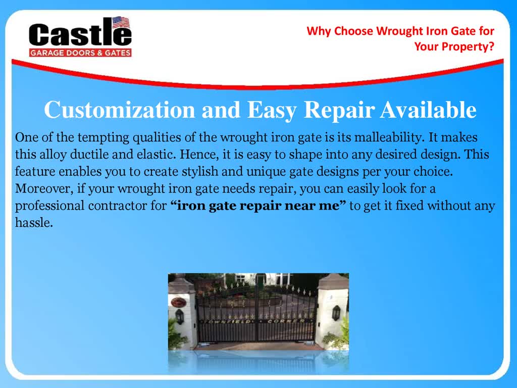 Why Choose Wrought Iron Gate for Your Property?