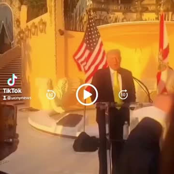 Our fearless leader speaks at Mar-a-Lago