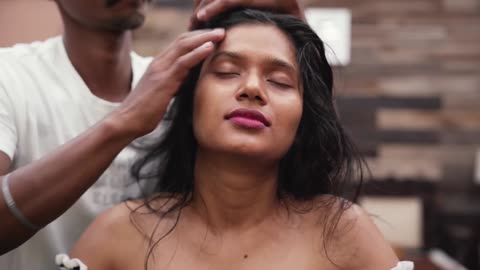 Relaxing and Sleep Inducing Head Massage _ Indian Massage