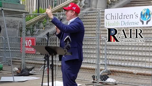 NY Gubernatorial Candidate Andrew Giuliani (R) Speaks at Albany Rally