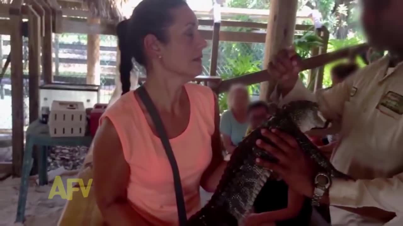 Woman Confronts Alligator Fear