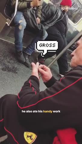 He also ate his handiwork man eats skin flakes