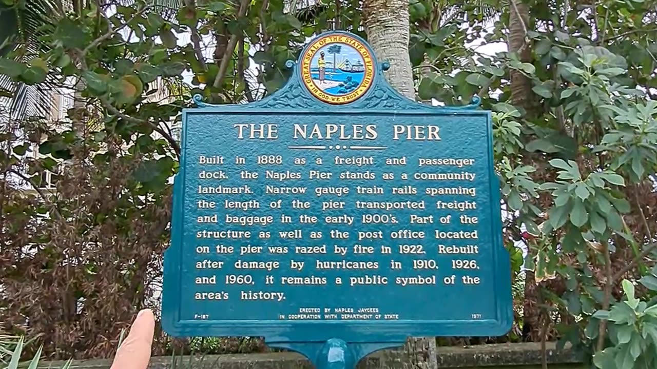 1888 Naples Pier has been damaged many times, like in Sept of 2022