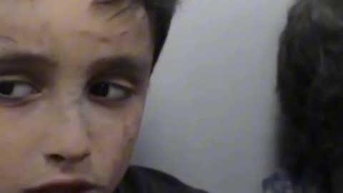 Innocent Palestinians Lost his Parents in this Barbaric Bombarment.