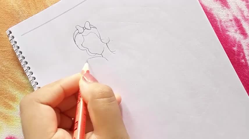 The First Step In Drawing Snow White