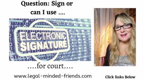 Can I use electronic signature for court documents?