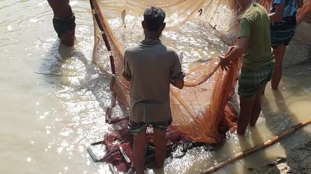 FISHING IN POND