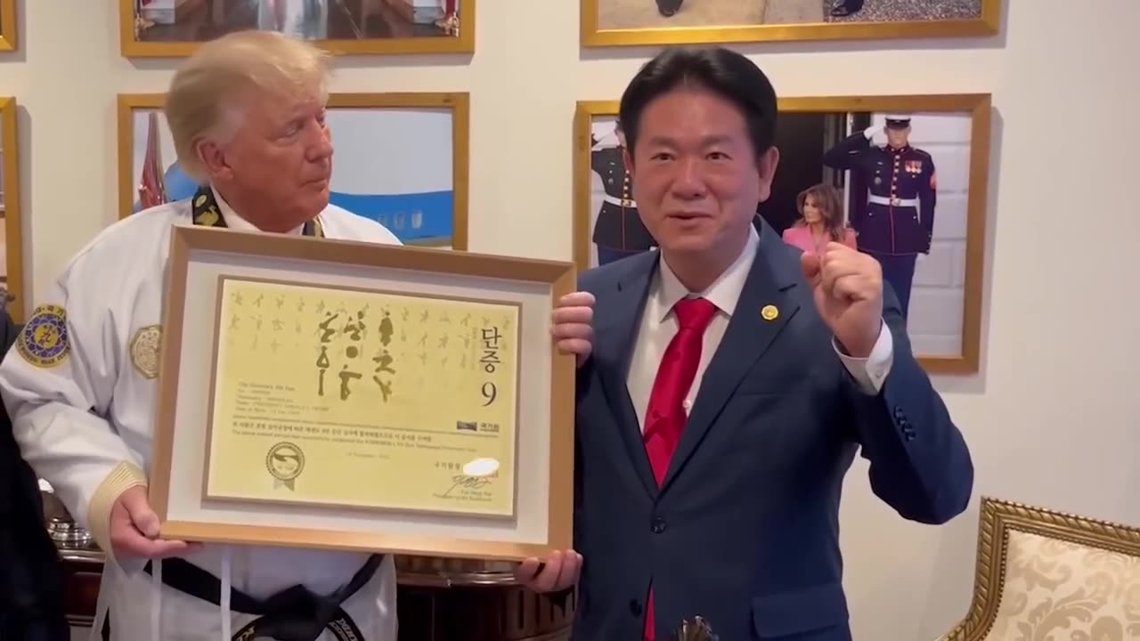 Trump is a black belt now