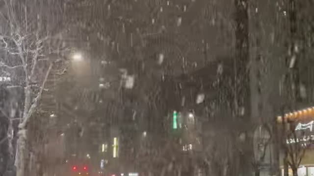 Heavy snowfall in Seoul