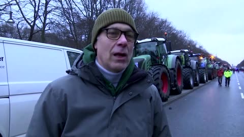 German farmers, tractors stage mass protest in Berlin
