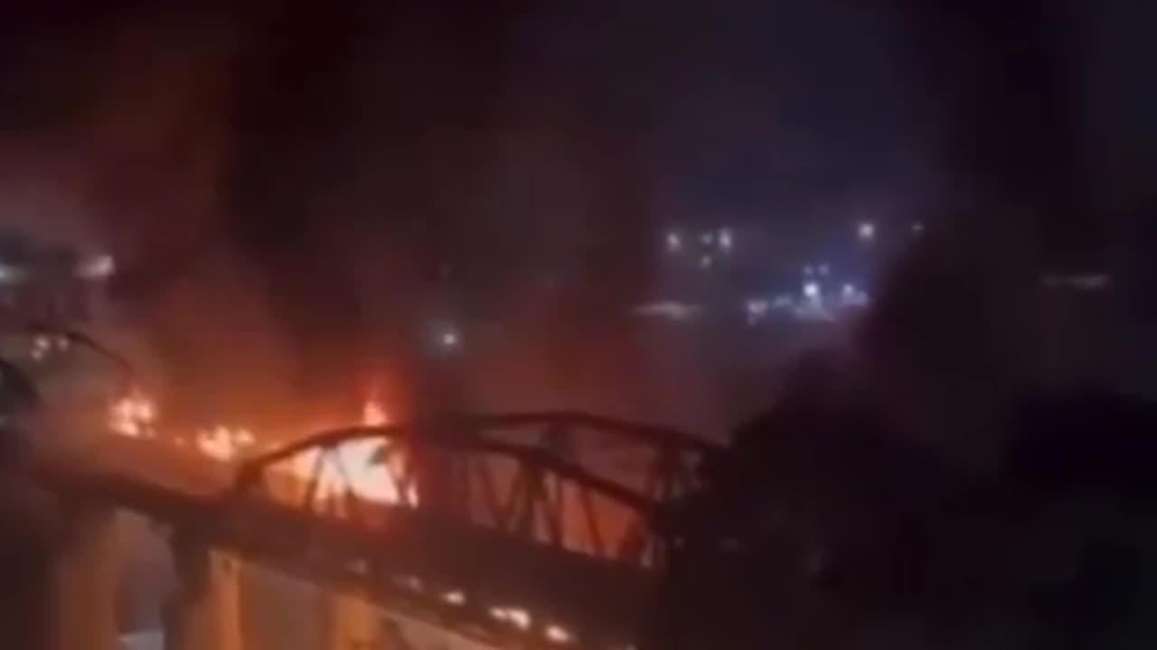 Same Day As The The Bridge In Baltimore ~“Iron Bridge In Rome Italy Burned Down And Collapsed Yesterday Evening