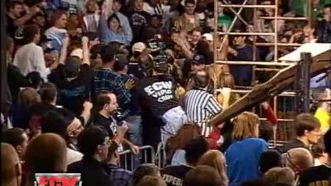15 Tommy Dreamer vs. Brian Lee- Scaffold Match- ECW High Incident 1996 (FULL MATCH)