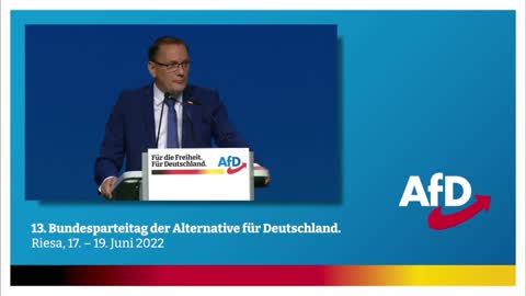 Tino Chrupalla - 13. Bundesparteitag der Alternative für Deutschland in Riesa am 17.-19. Juni 2022