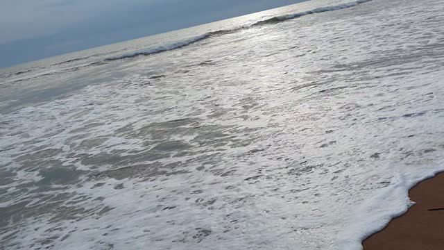 beach video at evening