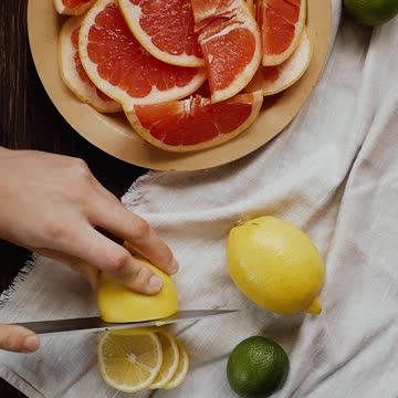 Lemon and blood orange