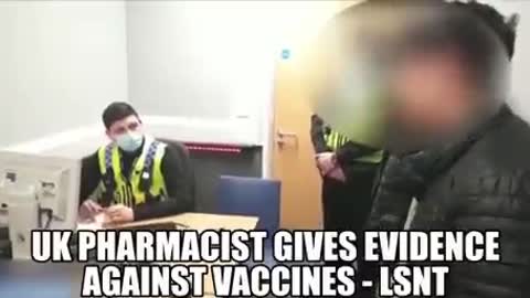 A British pharmacist has spoken out against the Covid-19 vaccine.