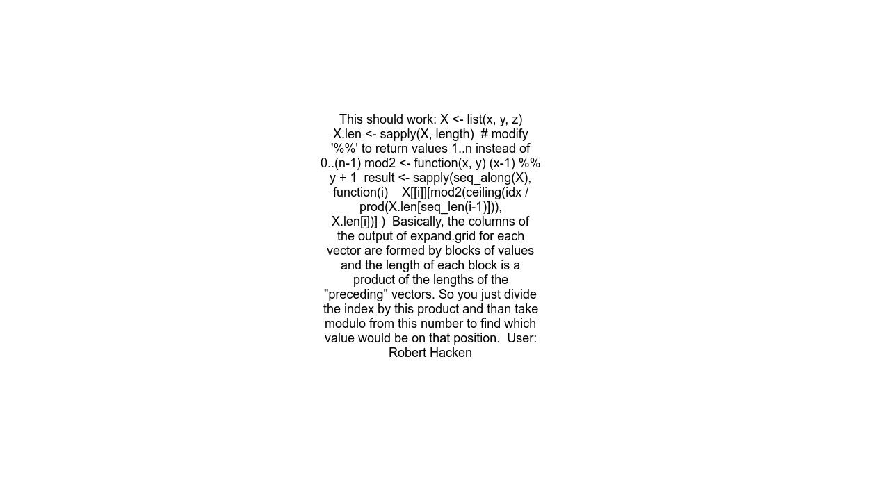 Efficiently create random sample from expandgrid output without using expandgrid