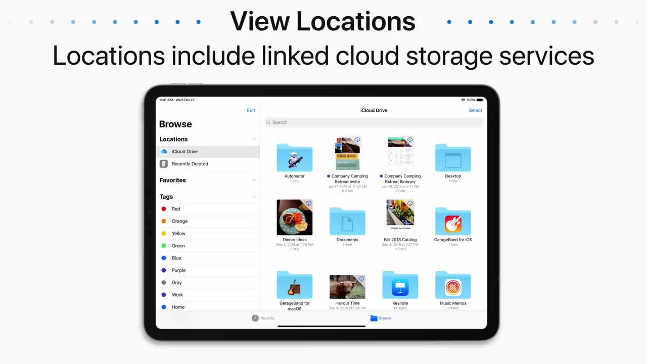 Get to know the Files app on your iPad