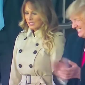 Melania Trump Facial Expression with Donald Trump