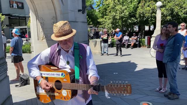 The Silent Vigil, Friday 28 January 2022, Bridge of Remembrance, Christchurch