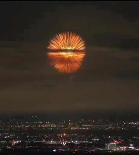 The world's largest firework launched over Nagaoka, Japan.