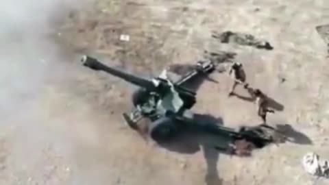 Howitzer Being Fired