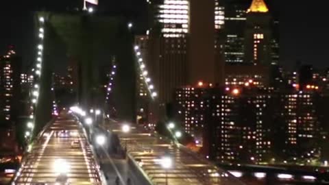 Brooklyn Bridge at Night_ NEW YORK CITY