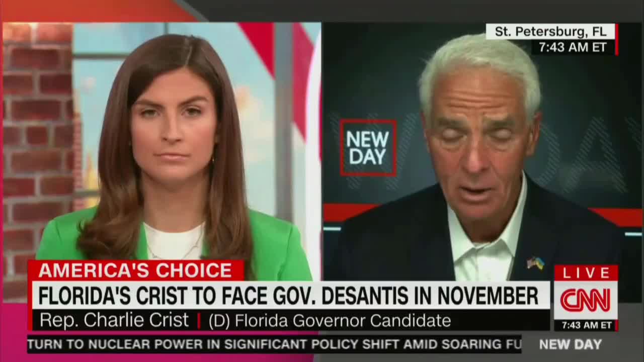 Bwaaaaa FL Dem Nominee for Gov., Charlie Crist: Biden is an “exceptional”