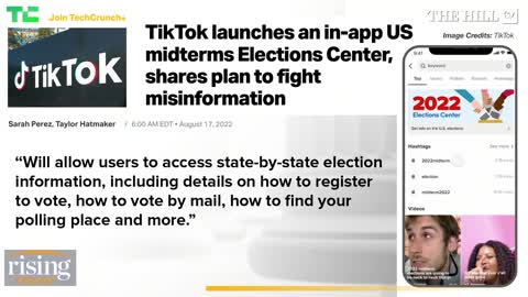 Emily Jashinsky: TikTok's Midterm 'Elections Center' Is An OBVIOUS TRAP To Harvest American Data