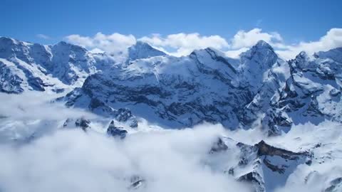 swiss alps landscape time lapse