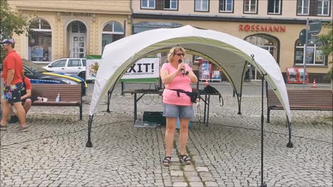 9. Kundgebung - Kamenz, Markt, 25 06 2021, Redebeiträge und A сappella Gesang