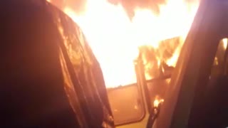 Metrolínea confirmó que cinco vehículos de la empresa MetroCinco Plus afectados por un incendio