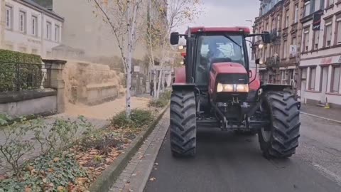 Farmers protesting in France