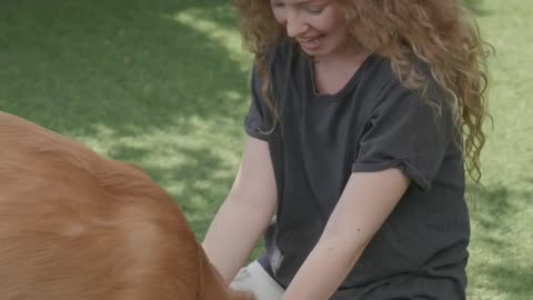 Cute Dog With Cute Girl #shorts #dog