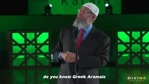 Dr Zakir naik proves that jesus PBUHis not god