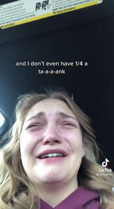 Woman crys after getting gas under FJB