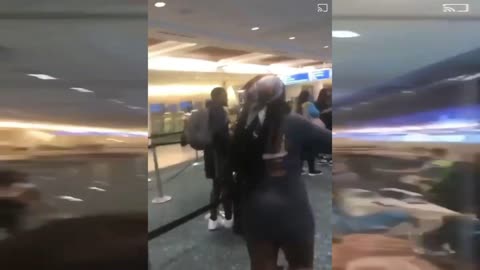 Black Lives Matter activist destroys Stuff at Airport
