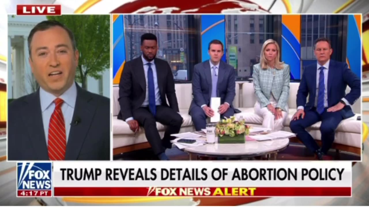 Trump speaks on abortion.