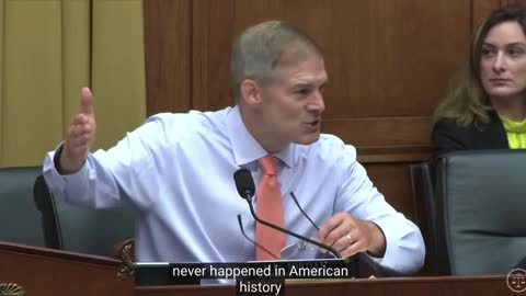 Jim Jordan slams the politicization of the DOJ