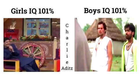 Girls Iq Vs Boys Iq !! Memes #funnymemes #girlvsboysmemes