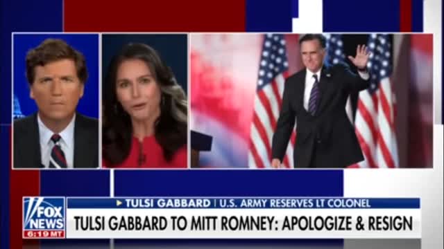 TUCKER CARLSON - Tulsi Gabbard - Her explanation of what happened with the idiot!