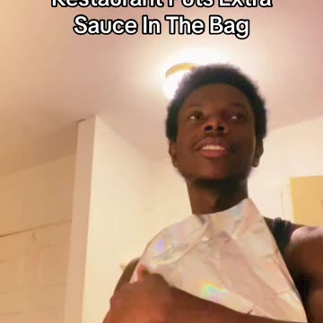 When The Fast Food Restaurant Puts Extra Sauce In The Bag