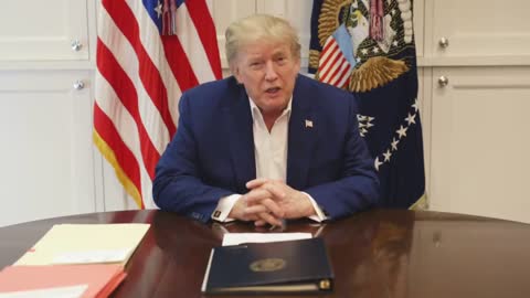 Trump From Walter Reed Hospital "I Came Here, Wasn't Feeling So Well, I Feel Much Better Now"