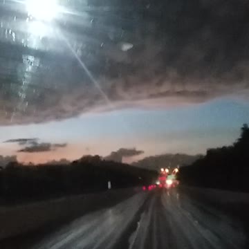 Rare Clouds during thunderstorm and tornado warning.
