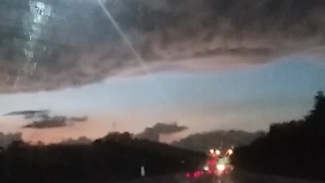 Rare Clouds during thunderstorm and tornado warning.