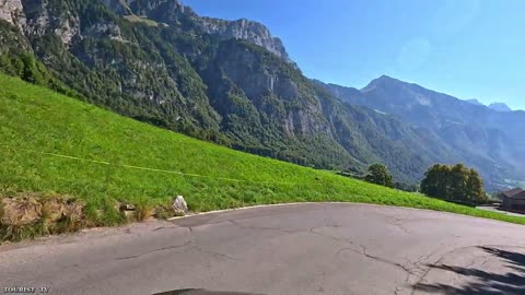 Driving in SWISS ( PAXMAL ) One of the most beautiful Village in Switzerland